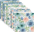 24 Sheets Scrapbook Paper Blue Rose Flower Garden Pattern Paper Double Sided Printing Craft Paper for DIY Card Making Journaling Wedding Scrapbook...