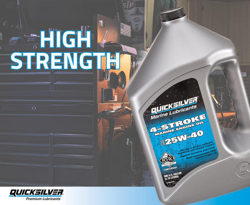 Quicksilver by Mercury Marine 25W-40 Marine Engine Oil...