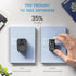LENCENT International Travel Power Adapter,Mini All-in-One Charger, 2.4A USB, 3.0A Type-C Wall Charger, European Plug Adaptor, Universal Outlet Co...