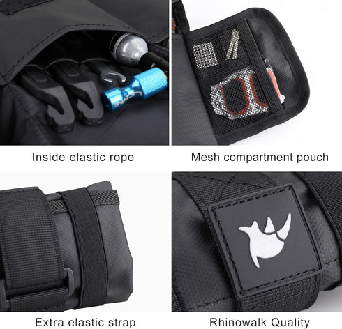 Rhinowalk Bike Saddle Bag Bicycle Under Seat Bag Repair Tools Pouch Frame Bag for Mountain Road Bike Cycling Accessories...