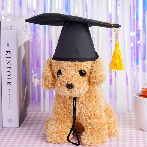Pet Graduation Caps Small Dogs Black Graduation Hats with Yellow Tassel Pet Graduation Costume for Puppy Dogs Cats Party Outfits Accessories...