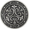 Bezelry 12 Pieces Celtic Flowers Metal Shank Buttons. 23mm (7/8 inch) (Antique Silver)...