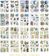 200PCS Scrapbook Stickers Set, Vintage Cute Animal Journaling Aesthetic Stickers Supplies Funny Journaling Scrapbooking Stickers Pack for Adults w...