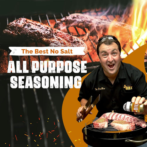 Todd’s DIRT - Low Down DIRT Small Bottle 1.7 oz, NO SALT Gourmet All Purpose Seasoning, Mild Savory Seasoning that’s GREAT ON EVERYTHING,100% All ...