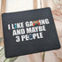 Men I Like Gaming and Maybe 3 People Mouse Pad Funny Video Gamer Gift Cool Gaming Mouse Mat 9.5 inch - Gift for Teen Boys Game Mousepad...