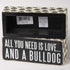 Primitives by Kathy Box Sign, 2.5-Inch by 6-Inch, Bulldog...