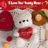 I Love You Teddy Bear for Girlfriend Stuffed Animals Cute Stuffed Teddy Bears for Girls Stuffed Bear Plush Toys Brown Teddy Bear Stuffed Animal Pl...