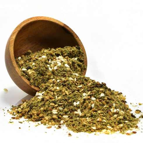 SPICED Zaatar Spice Blend, 6oz of Authentic Zaatar Spice Mix Mediterranean Seasoning Middle Eastern Spice in Resealable Bag, Great for Cooking, Ro...