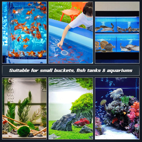 UPETTOOLS Aquarium Air Stone Fish Bubbler, Fish Tank Nano Airstone, Ultra-High Dissolved Oxygen Diffuser Bubbler, 3.2 Inch Oxygen Aerator Stone fo...