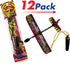 Glider Flying Slingshot Plane Toy (Pack of 12) Pinata filler Party Favors Play Foam Airplanes Prize Gifts Toys for Kids and Adults Sling Flying To...