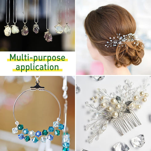 Hotop Jewelry Wire for Jewelry Making 182022 Gauge Craft Wire with Pliers and Ring Sizer Beading Jewelry Aluminum Craft Wire (3 Rolls,Gold, Silver...