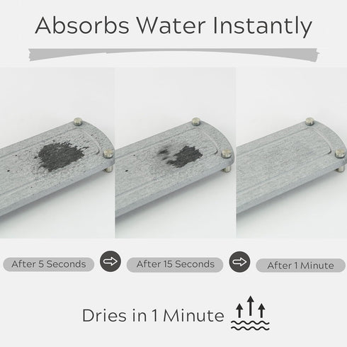 Water Absorbing Stone Tray for Sink | 2 Set of Legs | Stone Drying Tray | Sink Caddy | Drying Stone | Quick Dry Stone Sink Tray | Bathroom Counter...