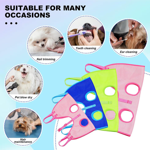 Dog Grooming Hammock for Dogs & Cats - Cat Hanger Sling Restraint Bag with Pet Nail Clipper Trimmer, Pet Grooming Harness for Nail Trimming/Clippi...