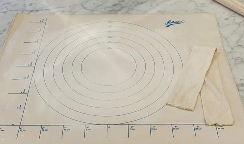 Ateco Canvas Pastry Cloth and Rolling Pin Cover, 25" x 20", Off-White...