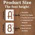 7 Inch Letter Stencils and Numbers, 42 Pcs Alphabet Drawing Stencils, Reusable Plastic Craft Templates for Painting on Wood, Wall, Fabric, Rock, S...
