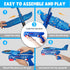 BAOHUA 2 Pack LED Airplane Launcher Toys, 17.5" Large Throwing Foam Plane, 2 Flight Mode Catapult Plane for Kids, Outdoor Sport Flying Toys for 3 ...
