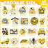 20 Pcs Diamond Painting Magnets Refrigerator Diamond Painting Kits for Fridge Stickers Reflective Automotive 5D Diamond Art for Car Cruise Door Pa...