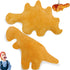 19 inch Dino Chicken Nugget Pillow, Dinosaur Chicken Nugget Plush, Dinosaur Stuffed Animal Cute Soft and Nice Size Plush Toy, Gift for Boys and Gi...