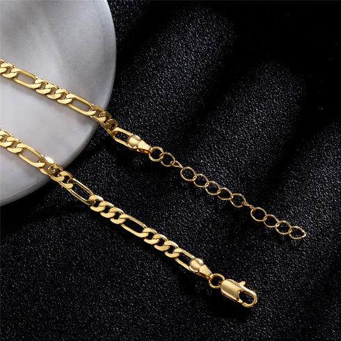 Evil Eye Anklet for Women Teen Girls, Dainty Real 14K Gold/Silver Plated Figaro Chain Evil Eye Hamsa Hand Charm Ankle Bracelets for Women, Minimal...