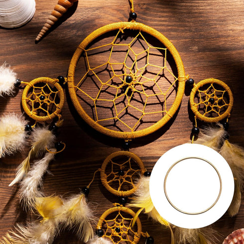 20 Pcs 3 Inch Metal Rings for Craft Gold Hoops Floral Macrame Hoops Rings for DIY Crafts Macrame Dream Catcher Supplies(Gold,3 inch)...
