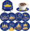 8 Pieces Ramadhan Diamond Coasters Kit with Holder DIY Ramadhan Festival Diamond Art Coasters for Beginners Adults Kids Art Table Home Craft Gift ...