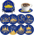 8 Pieces Ramadhan Diamond Coasters Kit with Holder DIY Ramadhan Festival Diamond Art Coasters for Beginners Adults Kids Art Table Home Craft Gift ...