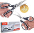 Kitchen Shears by Gidli - Liftime Replacement Warranty* - Includes Seafood Scissors As a Bonus - Heavy Duty Utility Stainless Steel All Purpose Ul...