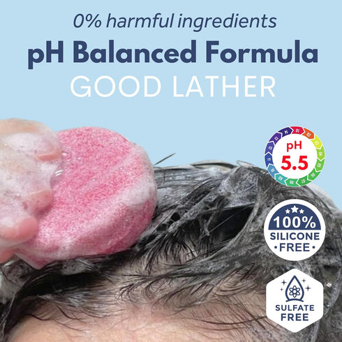 Shampoo Bar Pack 3 - Mix Ginger Rosemary & Rice Water - pH Balanced Hair Growth, Anti Hair Loss, Hair Regrowth Solid Soap Easy for Travel - Sulfat...