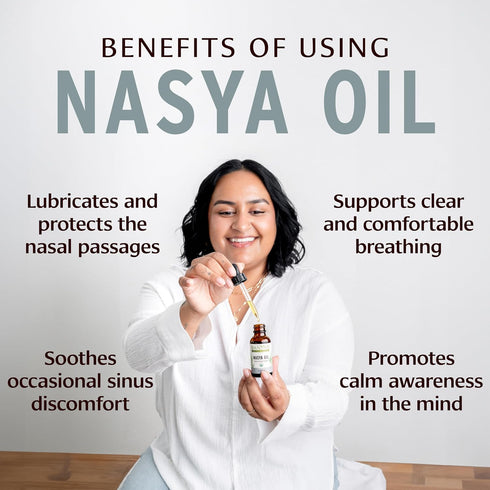 Banyan Botanicals Nasya Oil – Organic Herbal Nasal Drops for Clear Breathing – Ayurvedic Nasal Cleaner and Nose Moisturizer* – One Fluid Ounce – C...