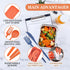 Reusable Utensils Set with Case, 4 Sets Portable Knives Spoons and Forks Chopsticks Travel Cutlery Set for Lunch Box Accessories, Plastic Camping ...
