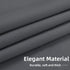 Easy-Going French Door Curtains, Thermal Insulated Privacy Blackout Door Window Tie up Curtains for Entryway Front Door, 1 Panel, 26x68 inch, Gray...