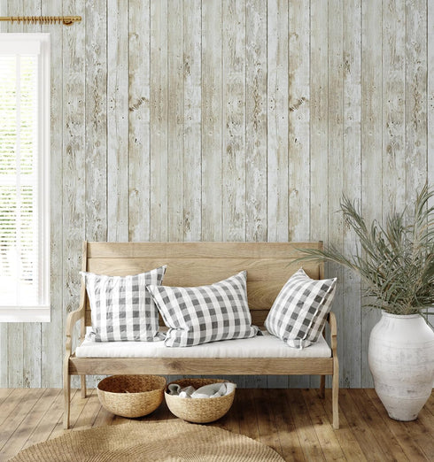 Abyssaly Peel and Stick Wallpaper 17.71 in X 18 ft Self-Adhesive Removable Wood Wallpaper Decorative Wall Easy to Clean for Home Decoration and Fu...