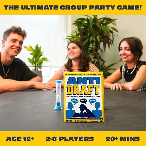 Exciting Anti Draft Party Game - Fun Family Board Games for Adults and Teens - Popular Group Games for Family Game Night - Challenging Guessing Ga...