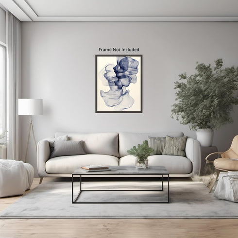 Posterizer 1 pcs-line art minimalist art work resmbling a face 2-Abstract & Modern Art Gift for Men Women Entrepreneur Teens Decor for Home & Off...