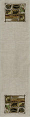 Heritage Lace Lodge Hollow 16" X 54" Natural Runner...