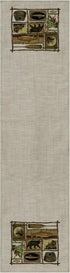 Heritage Lace Lodge Hollow 16" X 54" Natural Runner...