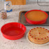 SILIVO 9.5 inch Round Nonstick Silicone Cake Molds - 2 Pack for Layer, Cheese & Chocolate Cakes...