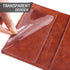 Leather Checkbook Cover for Men Women RFID Blocking by GNEGNI...
