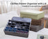 AARAINBOW 2 Packs Underwear Socks Ties Storage Organizer with Lids Foldable Closet Drawer Organizer 60 Cells, Fabric Wardrobe Divider Storage Boxe...