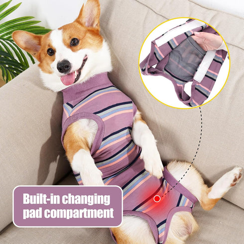 Coppthinktu Dog Recovery Suit Dog Surgery Recovery Suit Female, Dog Onesies Dog Surgical Recovery Suit for Small Medium Large Dogs, Pet Recovery S...