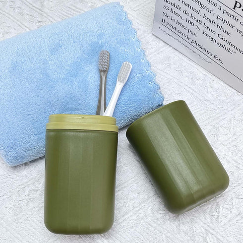 Toothbrush Travel Case Portable Travel Toothbrush Holder Toothbrush and Toothpaste Travel Case for School Bathroom Travel Camping Toothbrush Trave...