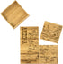 Totally Bamboo Arizona State Puzzle 4 Piece Bamboo Coaster Set with Case...