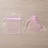 100PCS Pink Organza Bags - 2x3 Inch Sheer Drawstring Gift Pouches for Jewelry, Earrings, Wedding, Party, Christmas Favor, Small Presents...