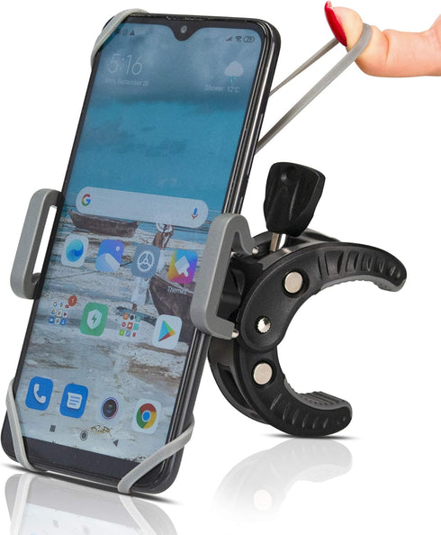Baby Stroller Phone Holder, Shopping Cart, Golf Cart, Push Cart, Bike Phone Mount, for Motorcycle, Scooter, ATV, Boat, Spin Bike, Treadmill, Handl...