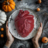 2024 New Extra Large Heart Silicone Mold - 3D Realistic Heart Halloween Silicone Molds with Support Base for Cakes, Breakable Chocolate, Jelly, Pu...