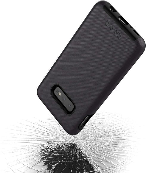 Crave Dual Guard for Samsung Galaxy S10e Case, Shockproof Protection Dual Layer Case for Samsung Galaxy S10e - Black...