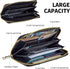 Women Wallets Large Capacity Clutch Purse for Men Women Ladies Slim Purse Credit Card Holder, RFID Blocking Wristlet Cell Phone Wallet for Men Wom...