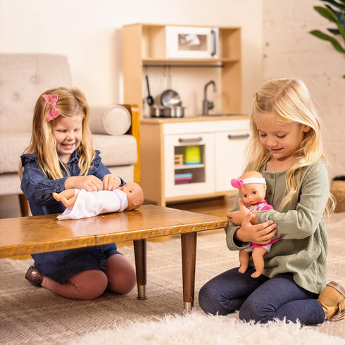 Baby's First Giggles Baby Doll Toy with Floral Top, Plastic, Washable Surface, Life-Like' Feel, for All Ages...