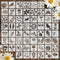 60 Pieces Stencils for Painting on Wood Small Reusable Stencil Flower Animal Deer Bear Butterfly Bird Bee Mountain Themed DIY Craft Template Paint...
