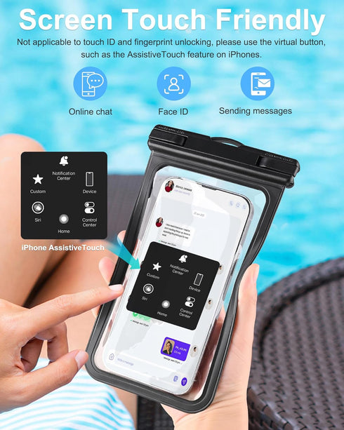 2024 3-Pack Waterproof Phone Pouch, Cruise Ship Essentials Must Haves Dry Bag for Vacation Beach Travel Kayak Boat Accessories, Water Proof Phone ...